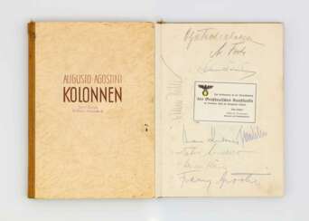 Buch: Kolonnen - Siegeszug durch Abessinien mit Autografen Gauleiter Albert Forster.