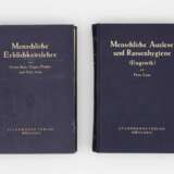 Bücher: Menschliche Erblichkeitslehre und Rassenhygiene - beide Bände 1927-1913. - фото 1