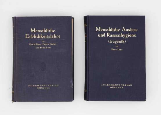 Bücher: Menschliche Erblichkeitslehre und Rassenhygiene - beide Bände 1927-1913. - Foto 1