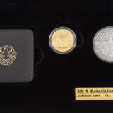 BRD/GOLD - 100 Euro 2008 A Goslar, in limitierter Geschenkbox mit Gedenkmedaille, - Foto 1