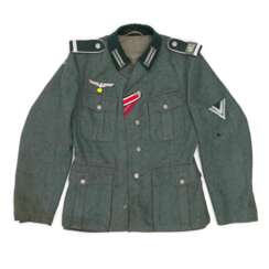 Heer, Viertaschenrock eines Obergefreiten (Offizieranwärter) des Infanterieregiments 462.
