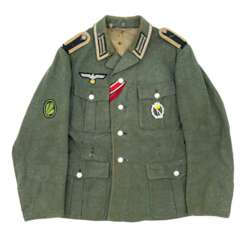 Heer, Viertaschenrock eines Unteroffiziers der Jägertruppe-Infanterie.