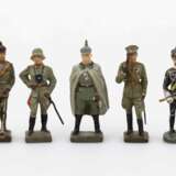 Konvolut von 4 Massefiguren deutscher Generäle Fa. Lineol. - photo 1