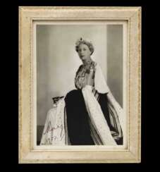 Großbritannien, Portraitfoto IKH Prinzessin Mary Lascelles, Princess Royal und Countess of Harewood mit Autograf.