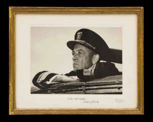 USA, Portraitfoto Admiral Alan G. Kirk mit Autograf.