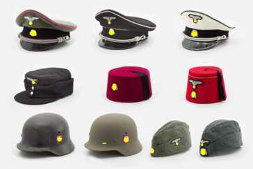 Konvolut von 10 Kopfbedeckungen Waffen-SS.