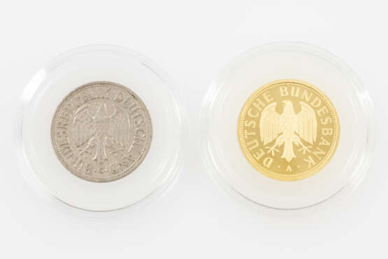 BRD/GOLD - 1 Deutsche Mark 2001 A, - фото 2