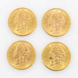 USA/GOLD - 4 x 20 Dollars Liberty Head, - photo 1