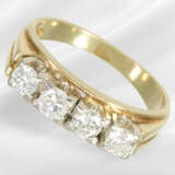 Ring: vintage brilliant-cut diamond/yellow gold ri… - photo 1