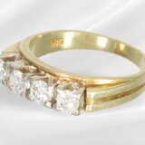Ring: vintage brilliant-cut diamond/yellow gold ri… - фото 2