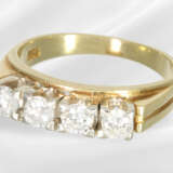 Ring: vintage brilliant-cut diamond/yellow gold ri… - фото 3
