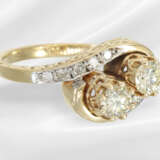 Ring: dekorativ gearbeiteter Brillant/Diamant-Ring… - Foto 3