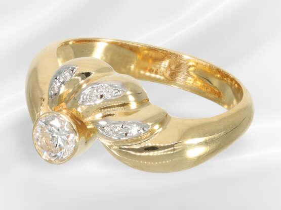 Ring: vintage brilliant-cut diamond gold ring, app… - фото 4