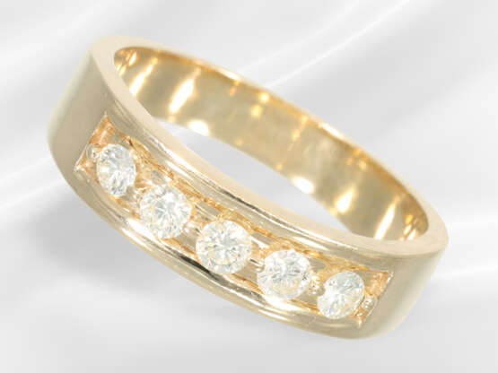 Ring: high-quality, modern men's ring with brillia… - photo 1