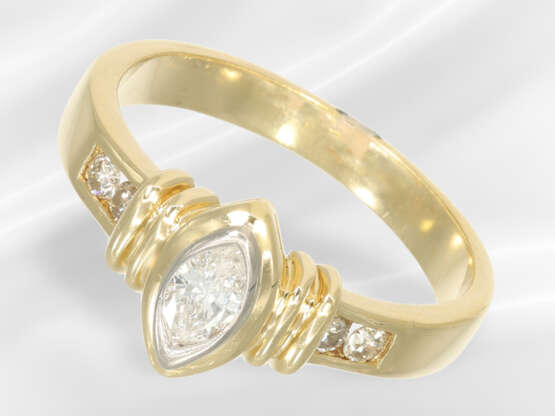 Ring: vintage diamond/brilliant-cut diamond goldsm… - фото 1