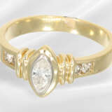Ring: vintage diamond/brilliant-cut diamond goldsm… - фото 2