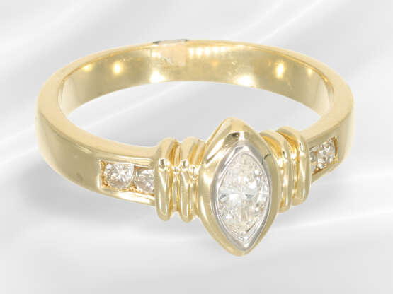 Ring: vintage diamond/brilliant-cut diamond goldsm… - фото 3