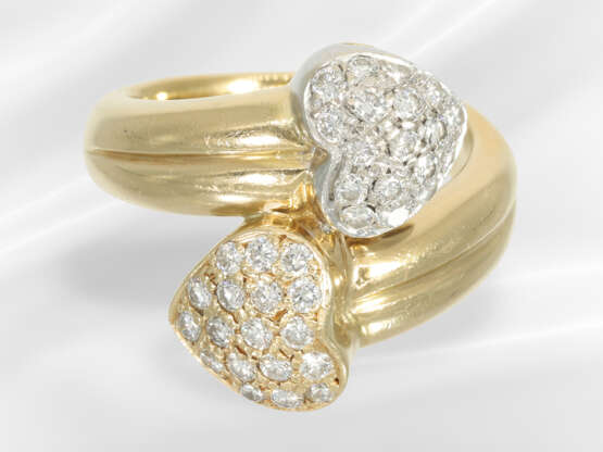 Ring: fancy vintage brilliant-cut diamond goldsmit… - photo 2