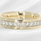 Ring: 14K gold jewellery ring with surrounding bri… - photo 3