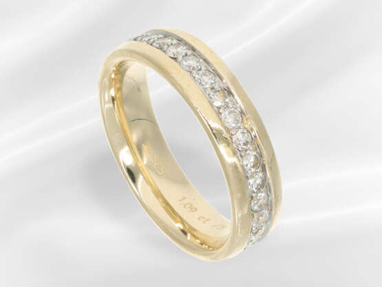Ring: 14K gold jewellery ring with surrounding bri… - photo 4