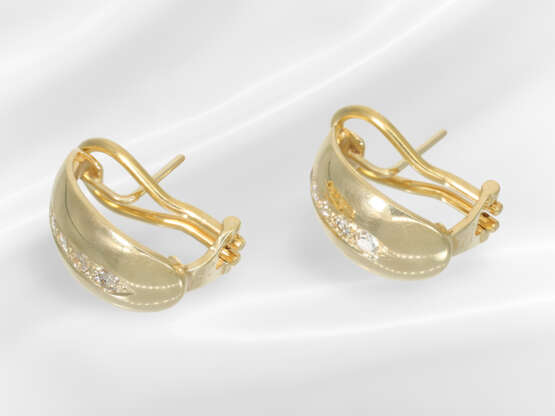Earrings: high-quality 18K brilliant-cut diamond/g… - photo 3