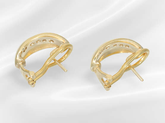Earrings: high-quality 18K brilliant-cut diamond/g… - фото 4