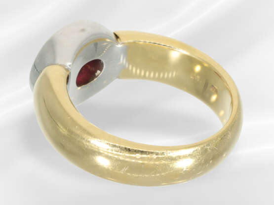 Ring: solid 18K gold ring with ruby setting, appro… - photo 5