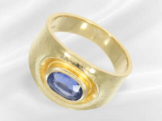 Ring: sehr schöner hochwertiger Saphirring, ca. 2c…