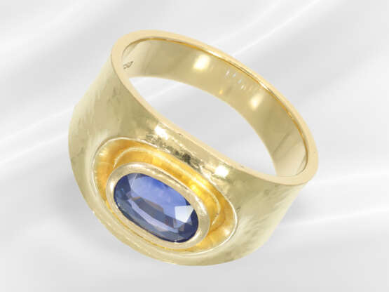 Ring: sehr schöner hochwertiger Saphirring, ca. 2c… - Foto 1