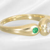 Ring: goldsmith ring with brilliant-cut diamond an… - фото 3