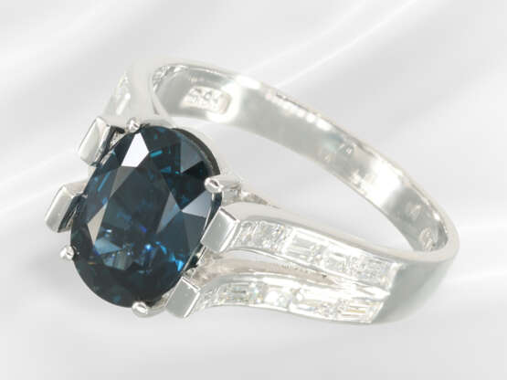 Ring: like new, modern and high quality sapphire/d… - photo 1