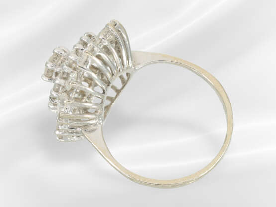 Ring: schöner vintage Blütenring mit reichem Brill… - Foto 5