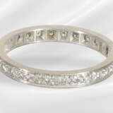 Ring: feiner Diamant-Memoire-Goldring, 18K Weißgol… - Foto 2