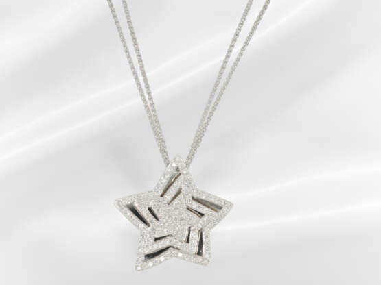 Chain/necklace: very decorative white gold brillia… - photo 2