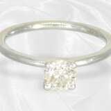 Modern solitaire brilliant-cut diamond goldsmith r… - фото 3