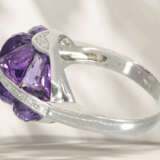 Ring: exceptional designer ring with brilliant-cut… - photo 2