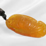 Chain/necklace: rare amber carving "Buddha", attac… - photo 3