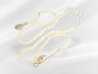Chain: valuable antique Oriental pearl necklace, p…