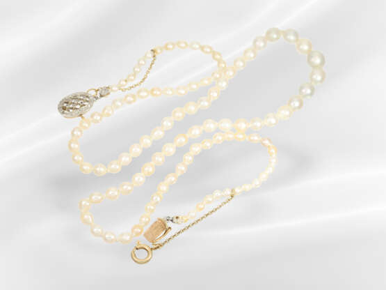 Chain: valuable antique Oriental pearl necklace, p… - photo 1