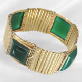 Antique bracelet with green coloured stones, possi… - фото 1