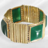 Antique bracelet with green coloured stones, possi… - photo 2
