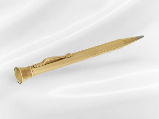 Antiker goldener Bleistift, 18K Gold, mit Original… - Foto 3