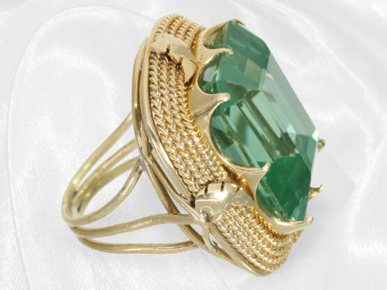 Ring: extraordinary vintage goldsmith ring with gr… - photo 4