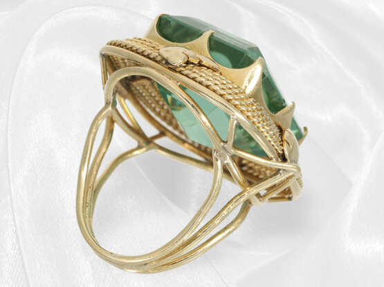 Ring: extraordinary vintage goldsmith ring with gr… - photo 5