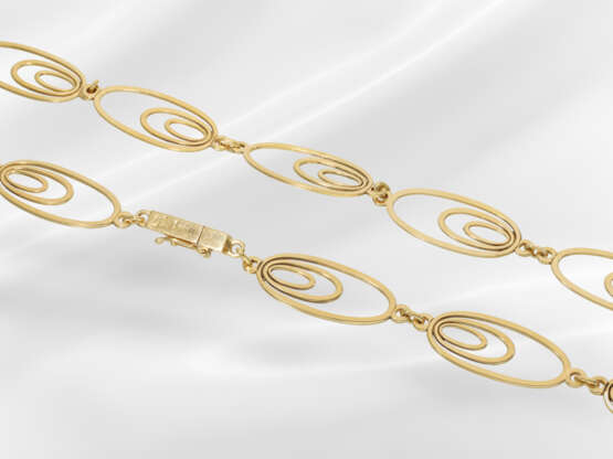 Chain/necklace: very decorative vintage 18K gold c… - photo 2