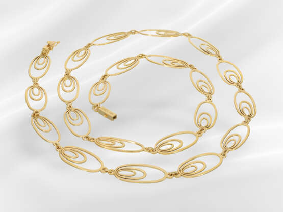 Chain/necklace: very decorative vintage 18K gold c… - photo 3