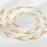 Chain/necklace: very decorative vintage 18K gold c… - photo 3