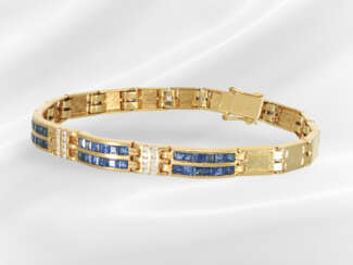 Bracelet: attractive and high-quality sapphire/bri…