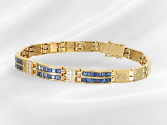 Bracelet: attractive and high-quality sapphire/bri… - photo 1