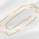 Chain/necklace: unusual endless 18K gold chain wit… - photo 2